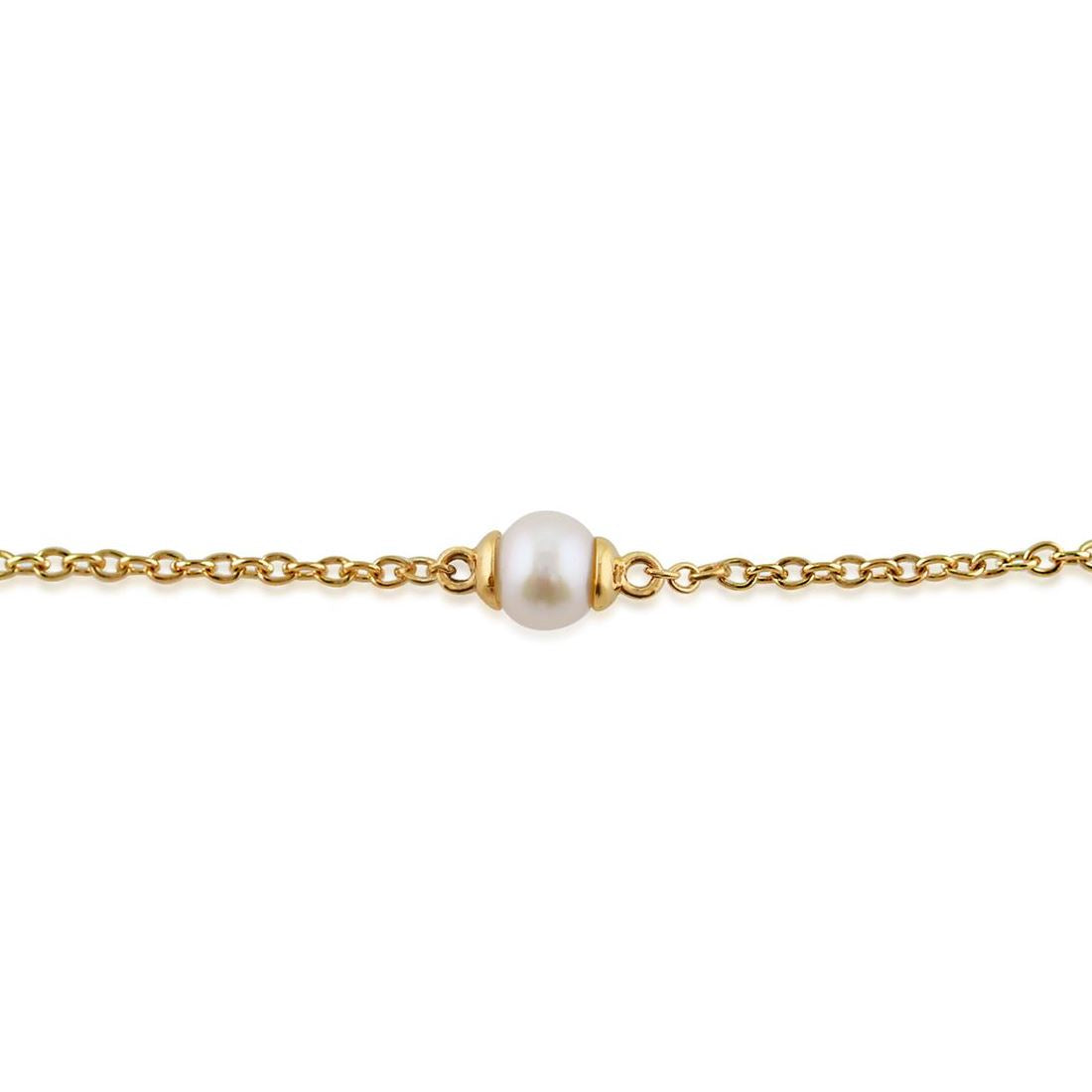 Bracelet Cœur Classique Or Jaune 375 Perle de Culture