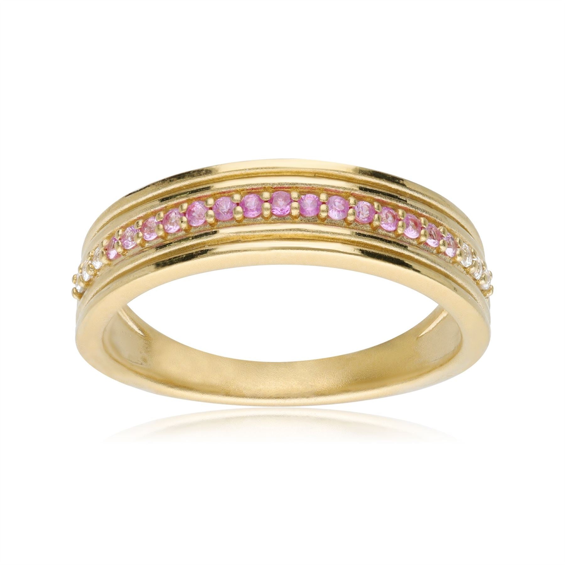 Bague Dégradée Caruso Sapphires Roses et Blancs