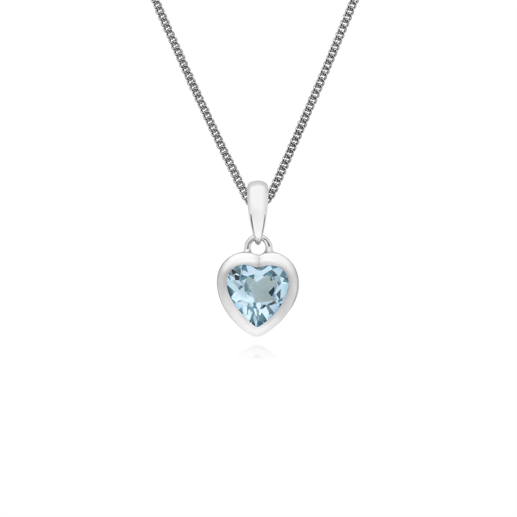 Pendentif et Boucles d'Oreilles Pendantes Classique Argent 925 Topaze Bleue