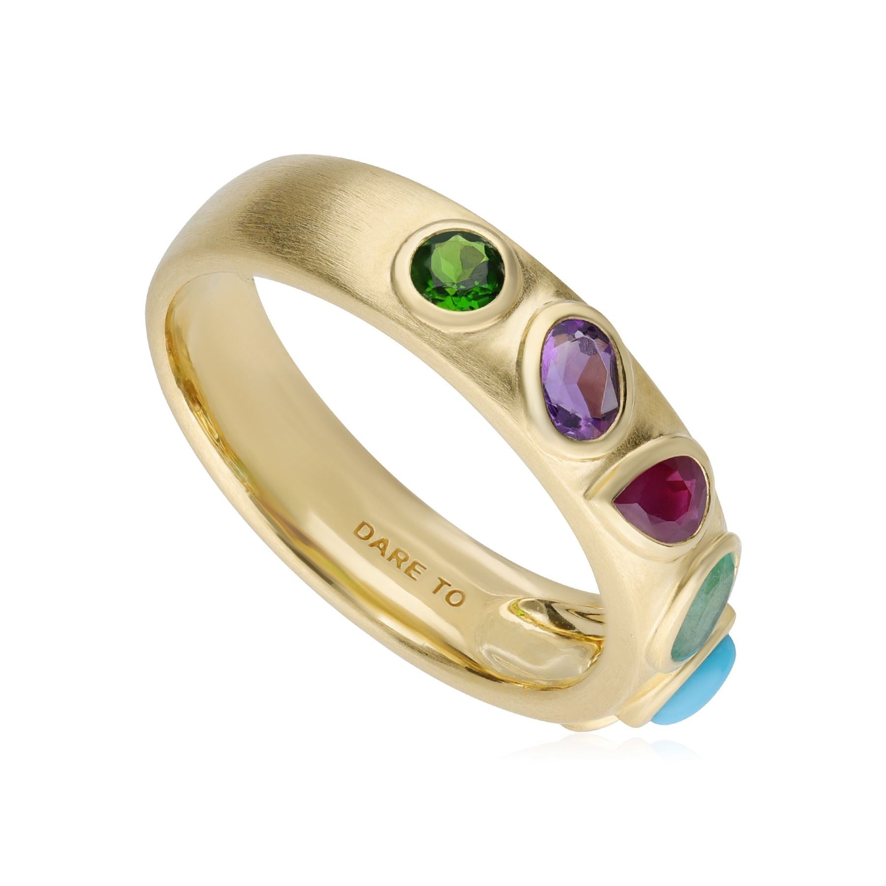 Bague Coded Whispers 'Dare To' Pierres Précieuses