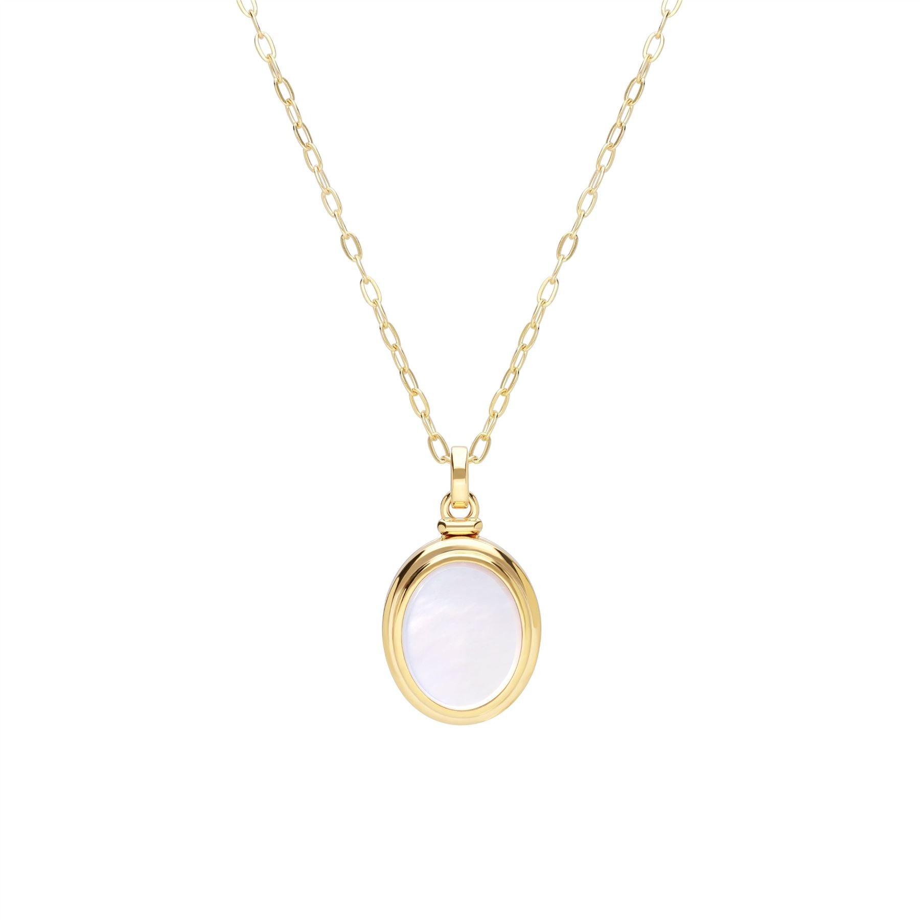Collier Porte-Photo Bona Fide Nacre Ovale