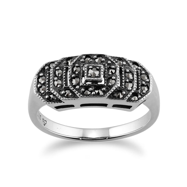 Bague art deco argent hot sale