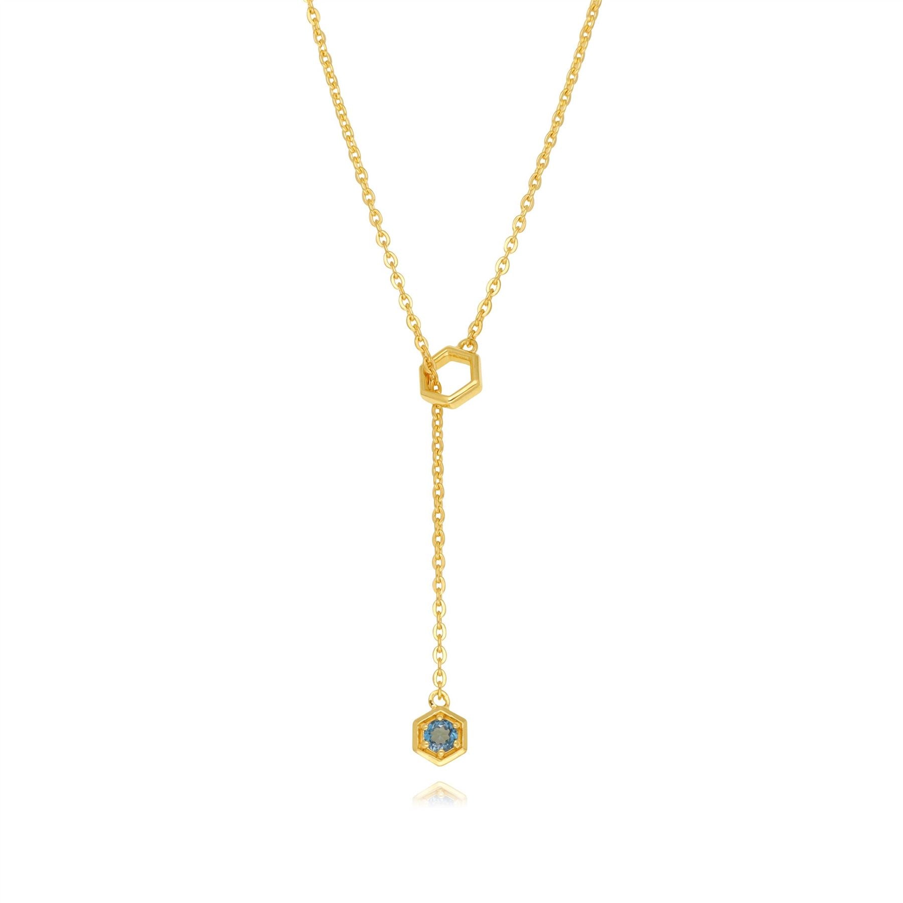 Collier Lariat Modern Glam avec Topaze