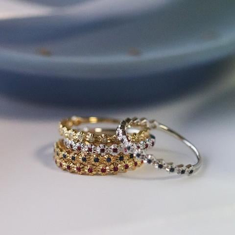 Bague Anneau Or Jaune 375 Diamant 0,075ct