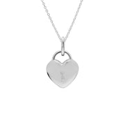 Pendentif Classique Cadenas Cœur Argent 925 et Charms Péridot