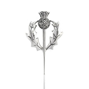 Broche Chardon Style Art Nouveau Argent 925 Marcassite